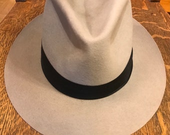 Vintage 1940's Stetson Num 1 Qaulity Cowboy Hat, Ivory Fur Felt