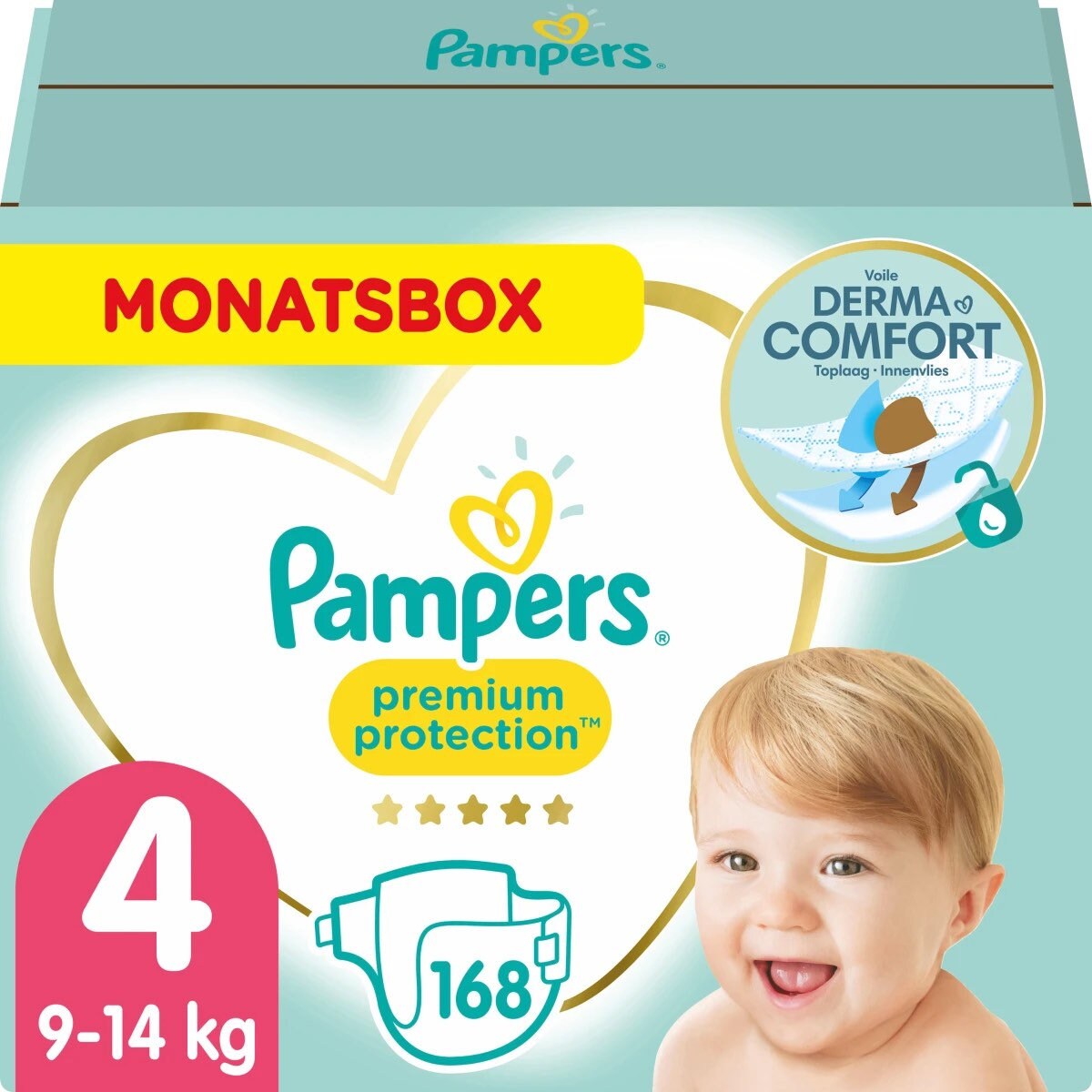 Pampers Diaper Premium Protection Monthly Box 168pcs Size 4