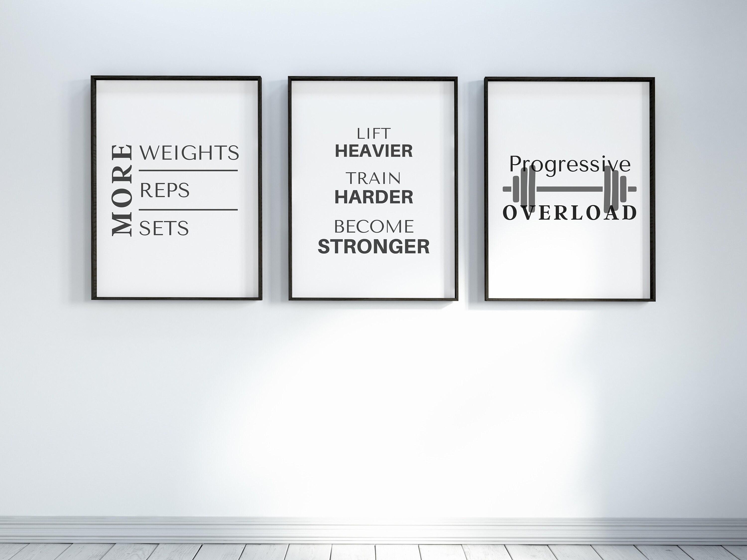 Bodybuilding Workout Poster Wall Decor, Printable Strength Training ...
