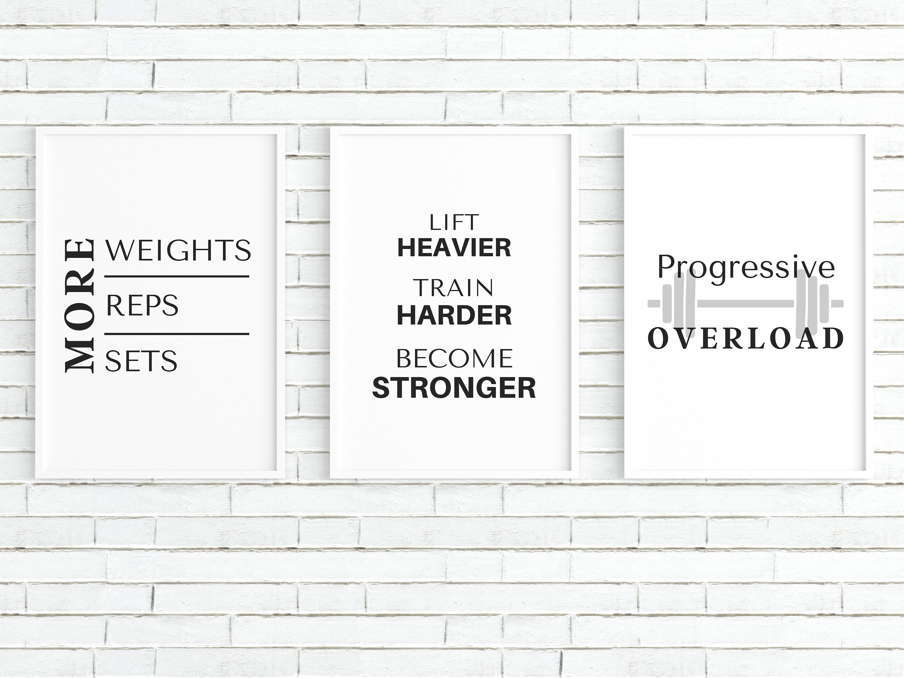 Bodybuilding Workout Poster Wall Decor, Printable Strength Training ...