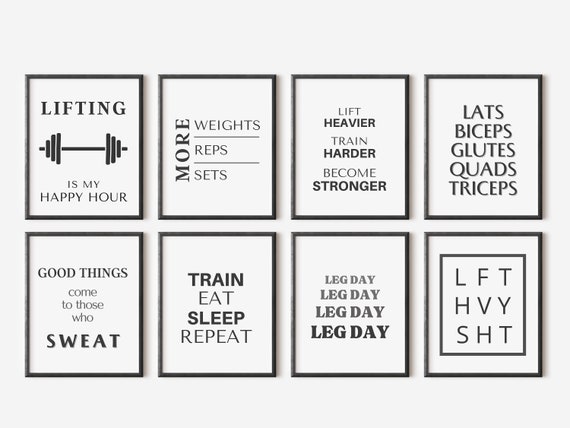 Fitness Home Gym Motivation Wall Art,Workout Poster,Home Gym Wall Art,Sport Motivation Poster,Home Gym Decor,Fitness Quotes Poster