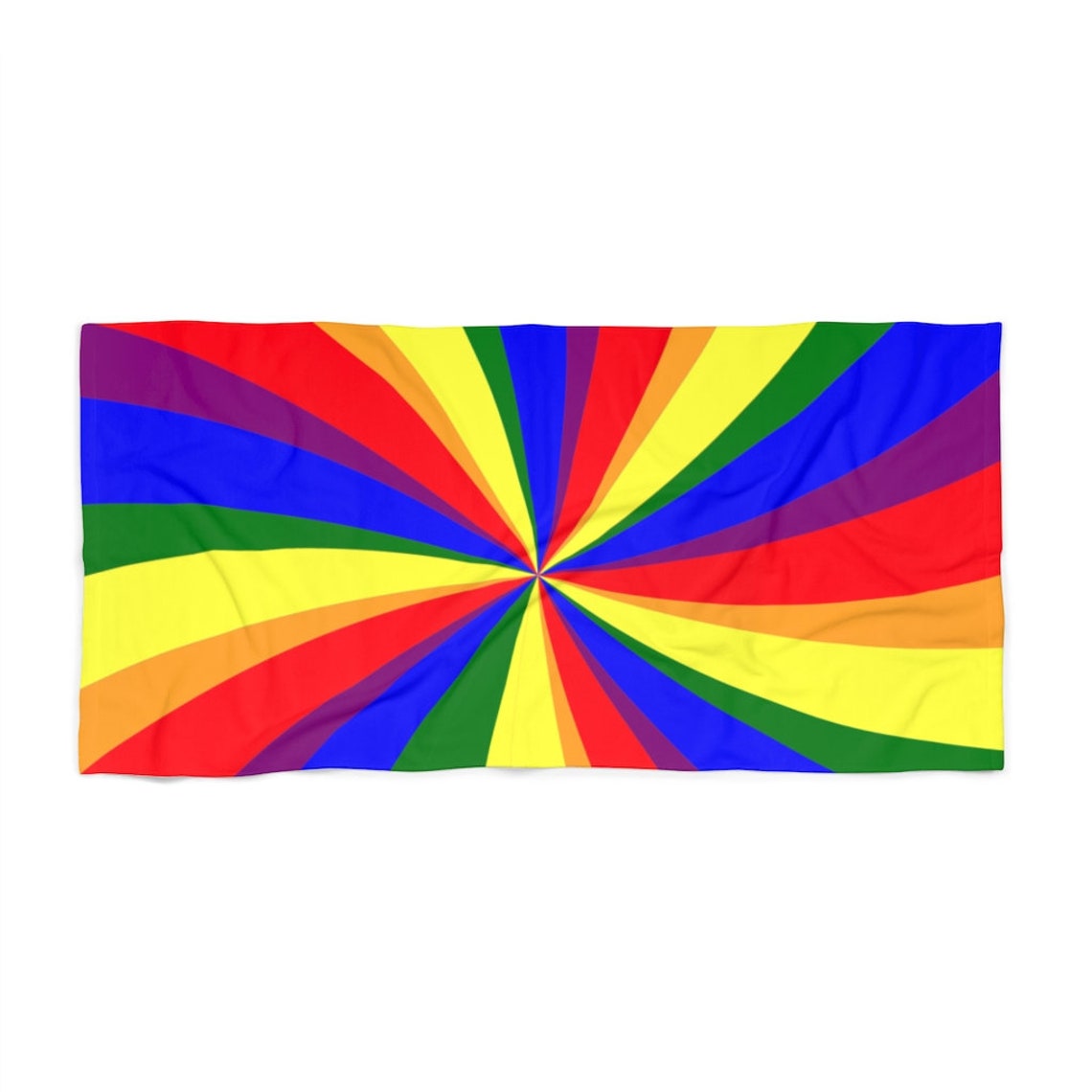 Beach Towel Gay Pride Towel Rainbow Flag LGBTIAQ Etsy UK