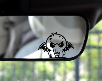 Mini Cthulhu Vinyl Decal: Cosmic Horror Sticker