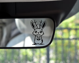 Mini Jackalope Vinyl Decal | Cryptid Sticker