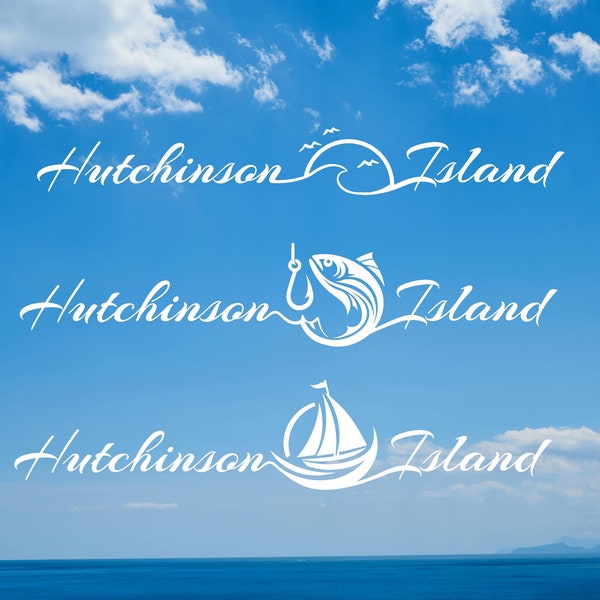 Hutchinson Island / Ocean Village Vinyl Decal Sticker