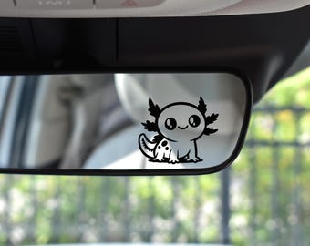 Mini Axolotl Vinyl Decal | Cute Mirror Pet Sticker