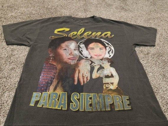 Vintage 90s Selena Para Siempre Rap T Shirt Mens … - image 2