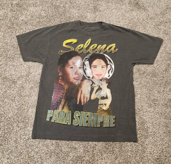 Vintage 90s Selena Para Siempre Rap T Shirt Mens … - image 1