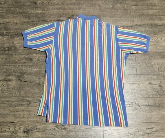 Vintage 90s Polo Ralph Lauren RL Multicolor Striped Polo Shirt