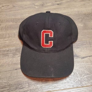 Vintage 80s 90s Cornell University Big Red KC NCAA Plain Logo Wool Snapback Hat