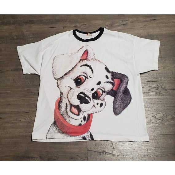 Vtg Disney 101 Dalmatians Aop Shirt Size XxxL