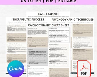 Psychodynamic Therapy Cheat Sheet, Therapy Cheat Sheet, Psychodynamic Therapy Worksheet, Therapie, Counselling Tool, Therapist Cheat Sheet
