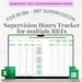 BCBA RBT Supervision Log for Multiple Rbts, Bcba Therapist Aba, Rbt Aba ...