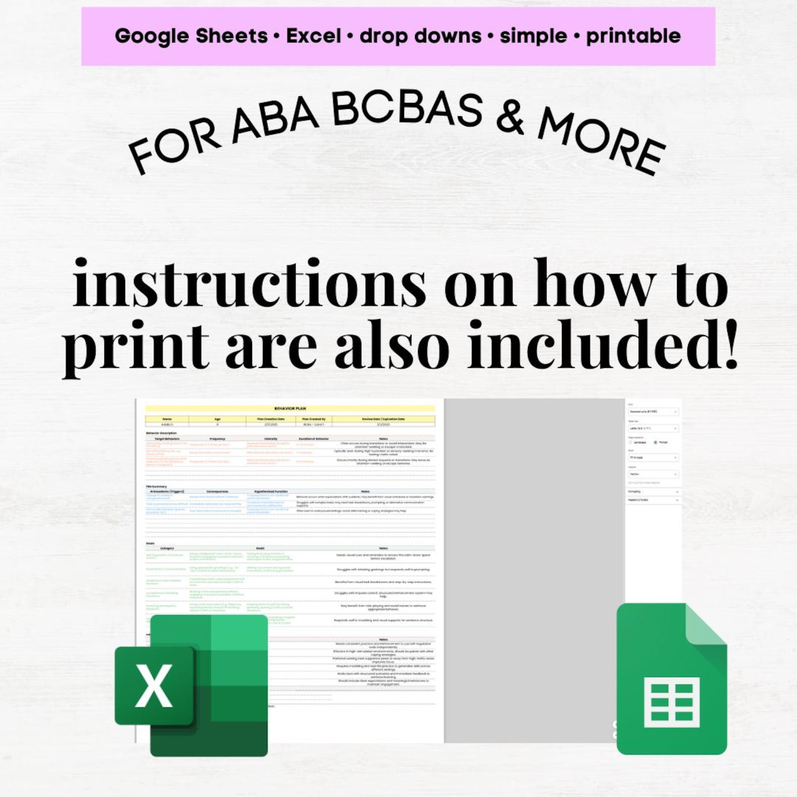 Behavior Plan Template, Behavior Planning, Behavioral Plan, Behavioral ...