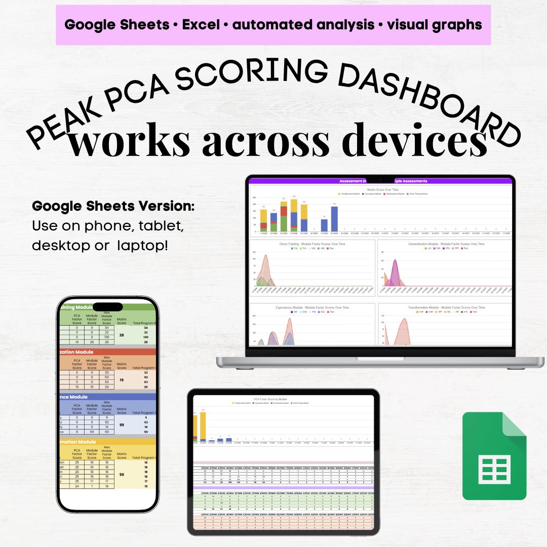 Pca Rx PEAK PCA Assessment Google Sheets, Peak Scoring Sheet, Peak Assessment ...