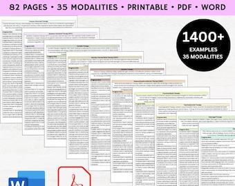 Bundel therapievoortgangsnotities, spiekbriefjes therapienotities, spiekbriefje therapienotities afdrukbaar, therapievoortgangsnotities afdrukbare pdf, sessies