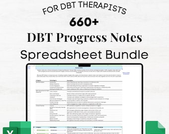 DBT Progress Notes, DBT Notes, dbt Therapy Notes, DBT Session Notes, dbt cheatsheet, dbt cheat sheet, dbt therapist, dbt counselor, dbt tool
