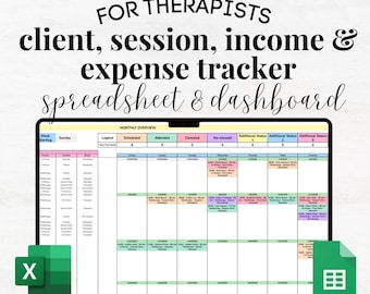 Therapist Bookkeeping, Client Tracker Therapy, Therapist Tracking, Schedule Book Keeping Therapist, Therapie Tools, Therapy Session Data