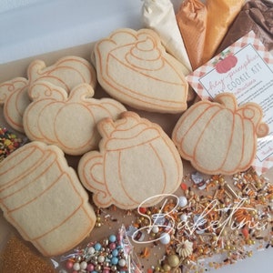 Hey Pumpkin DIY Cookie Kit | Decorate Your Own | Pumpkin Spice Latte Pumpkin Pie | Autumn Harvest Thanksgiving | Fun Activity for Kids