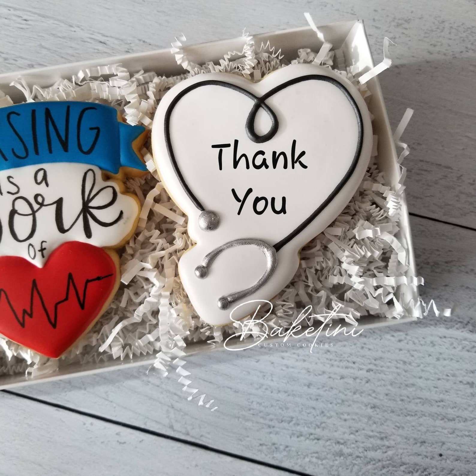Nurse Appreciation Cookie Gift Set Healthcare Hero Cookies Etsy