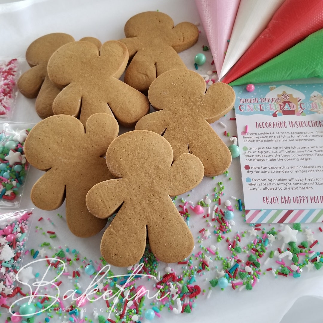 Gingerbread DIY Cookie Kit Decorate Your Own Christmas Cookies