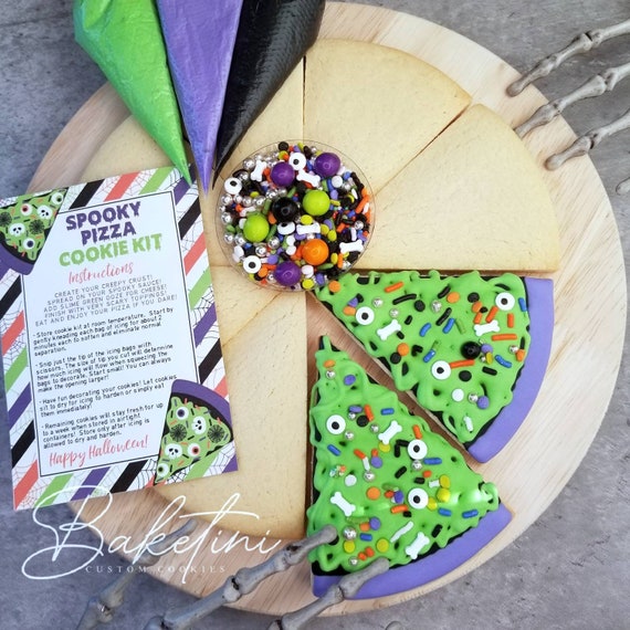 Halloween Spooky Pizza DIY Cookie Decorating Kit  Decorate