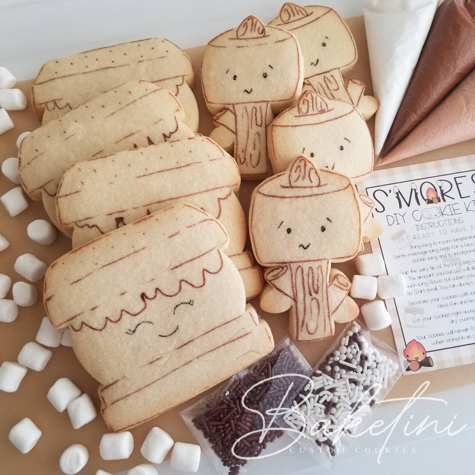 S'mores DIY Cookie Kit Decorate Your Own Cookies Etsy