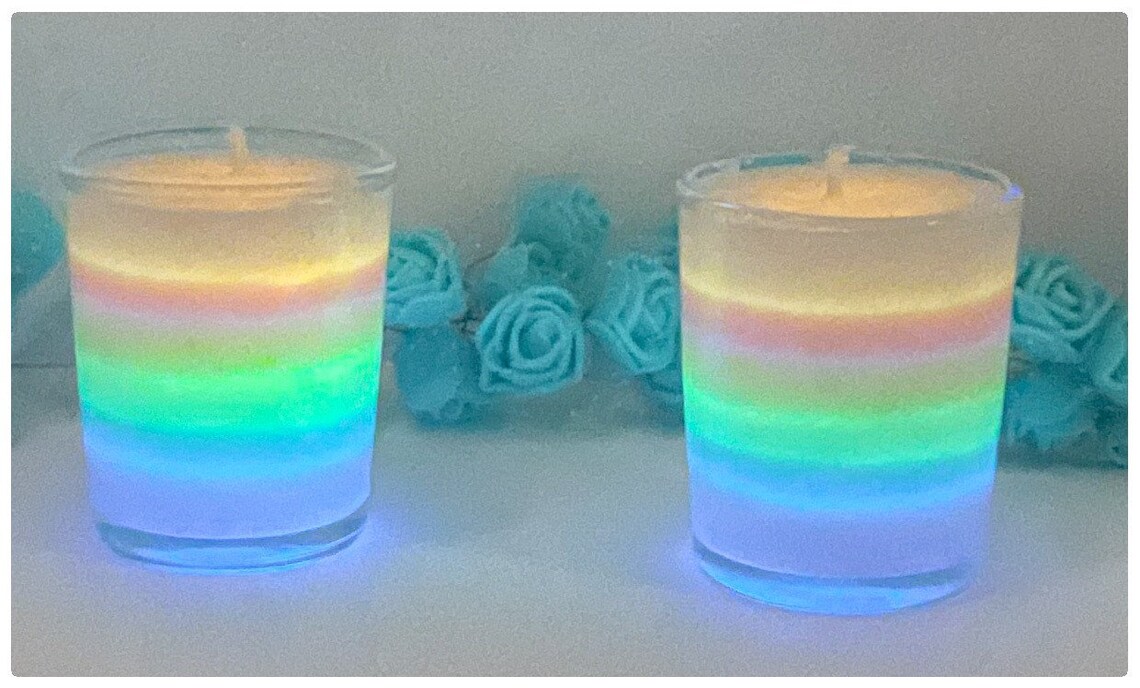 Glow in the dark candles set of 2 Etsy