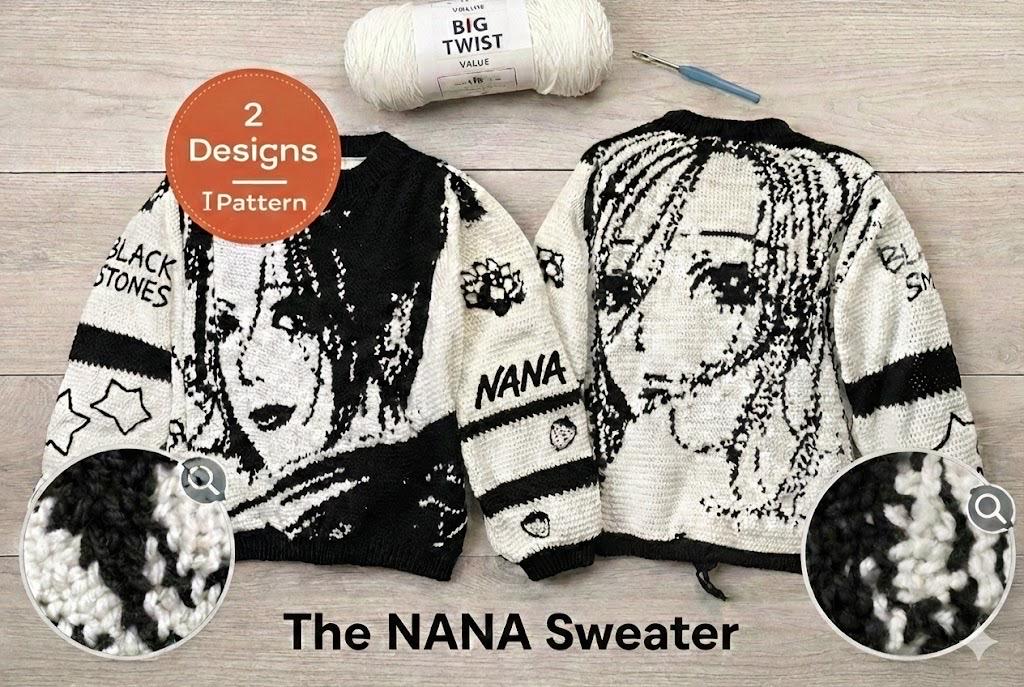 Nana Sweater Anime - Etsy Nana Sweater Anime - Etsy