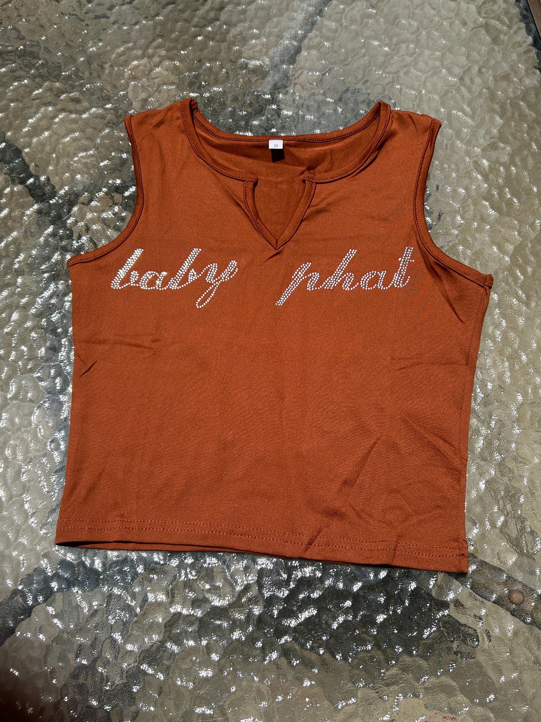 Haut Baby Phat Marron - Taille M (Juniors) - Neuf Avec étiquette - Manches Longues
