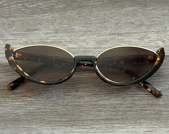 Glamorous - Occhiali da sole rotondi oversize tartarugati vintage anni