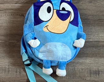 Bluey Official 3D Kids Licensed Backpack, Back to School, Toddler Bluey BackPack, Boys Blue Backpack, Toddlers