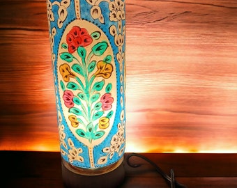 Camel Skin Leather Lamp - Handcrafted Unique Lighting, Rustic Eco-Friendly Home Decor, Bohemian Style Gift Idea
