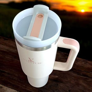 Rose Quartz 40oz Tumbler: V VENTURE H2.o Quencher Drinkware image 5