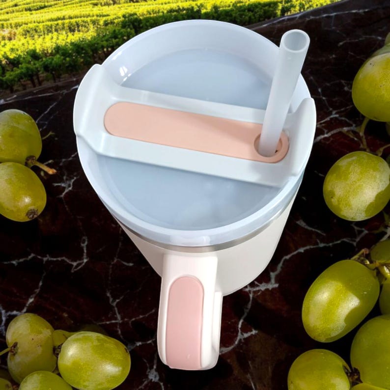 Rose Quartz 40oz Tumbler: V VENTURE H2.o Quencher Drinkware image 2