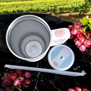 Rose Quartz 40oz Tumbler: V VENTURE H2.o Quencher Drinkware image 8