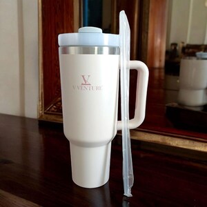 Rose Quartz 40oz Tumbler: V VENTURE H2.o Quencher Drinkware image 10