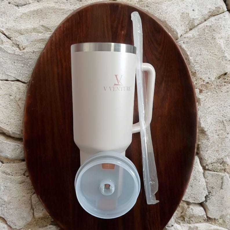 Rose Quartz 40oz Tumbler: V VENTURE H2.o Quencher Drinkware image 6