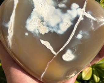 Large Orca Agate Heart | Orca Agate Carving | Orca Agate Crystal