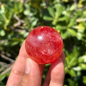 High Quality Fire Quartz Sphere | Fire Quartz Carving | Fire Quartz Crystal | No. 2