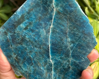 Beautiful Blue Apatite Slab | Blue Apatite Crystal | Polish Blue Apatite | No. 4