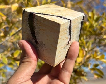 1 Pound Picture Jasper Cube |  Picture Jasper Floating Cube | Picture Jasper Carving | Picture Jasper Crystal