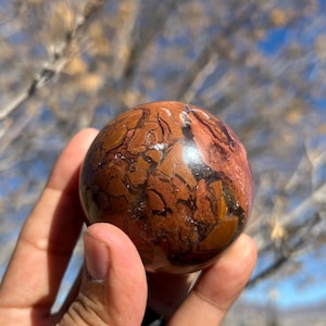 Ibis Jasper Sphere - Etsy