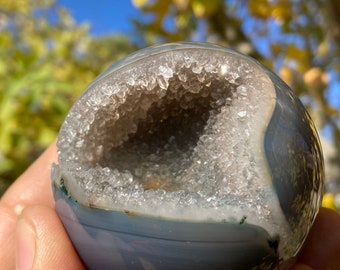 High Grade Multi Color Druzy Agate Sphere