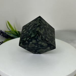 Kambaba Cube | Self Standing Cube | Kambaba Crystal | Kambaba Jasper Carving
