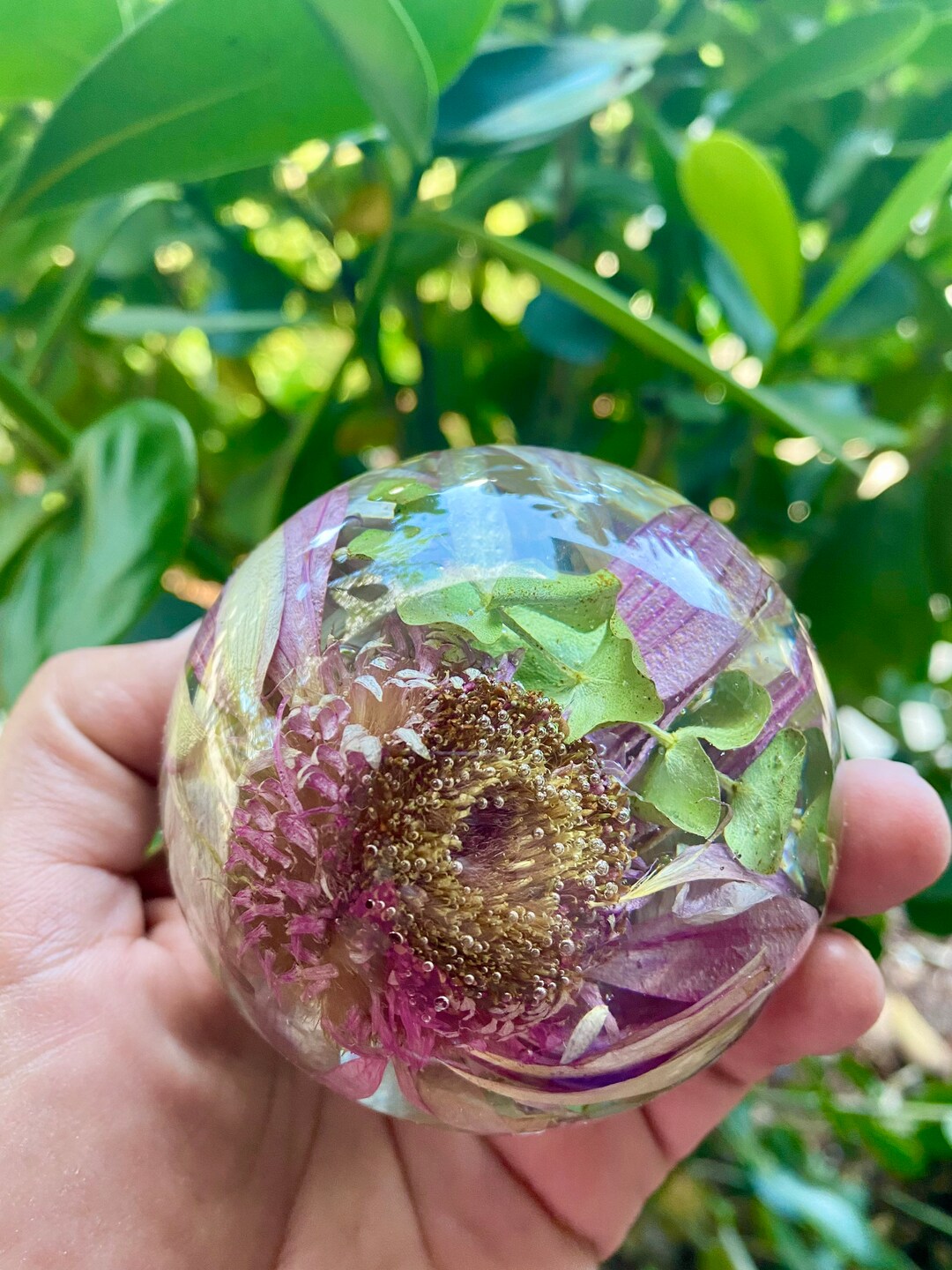 Dried Flower Sphere, Custom Bouquet Preservation, Floral Orb, Wedding