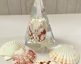 Seashell custom made ring tree, Starfish seashells ring holders, Bridesmaid gifts.
