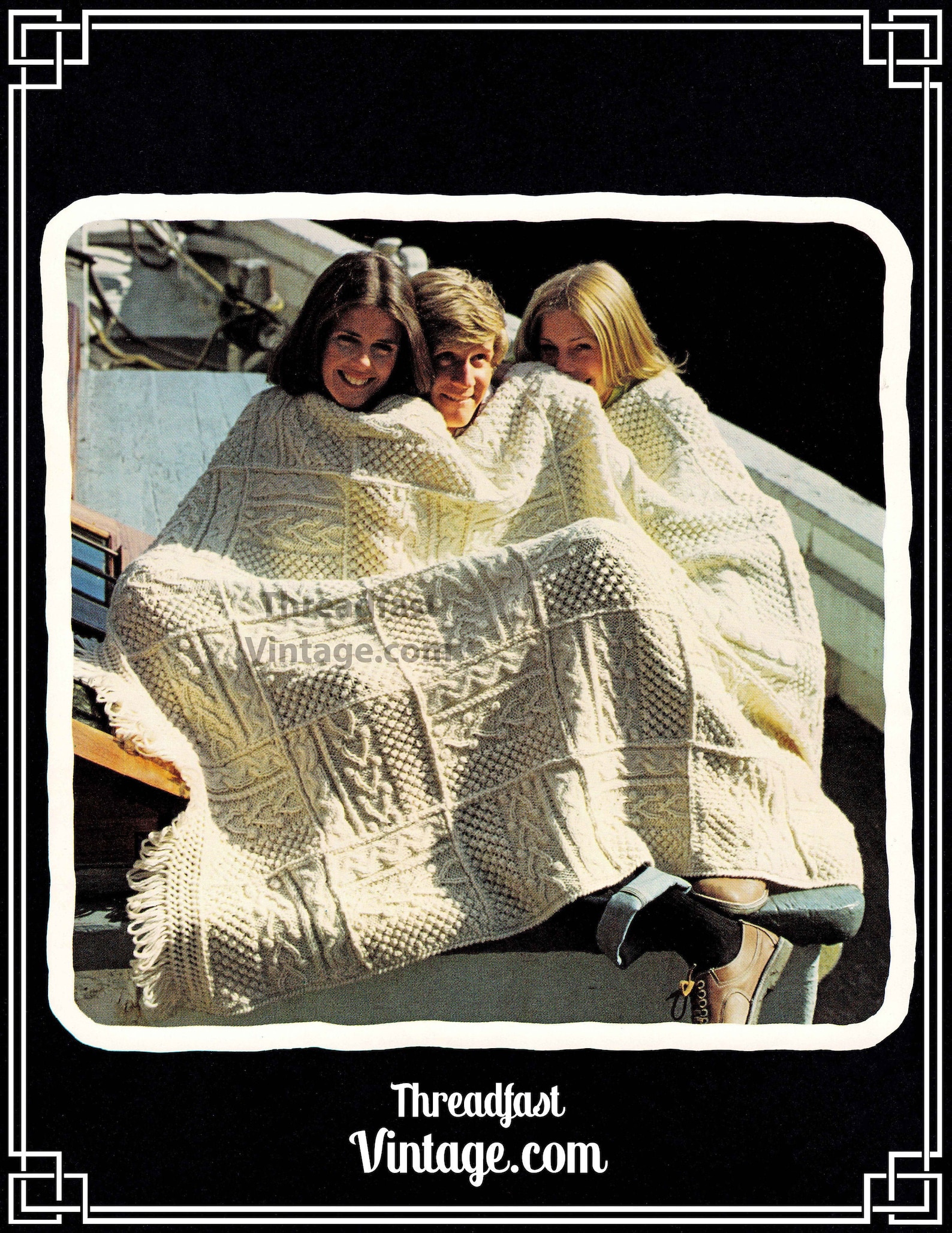 Fisherman Knit Afghan Pattern, Shannon Digital PDF Instant Download Etsy