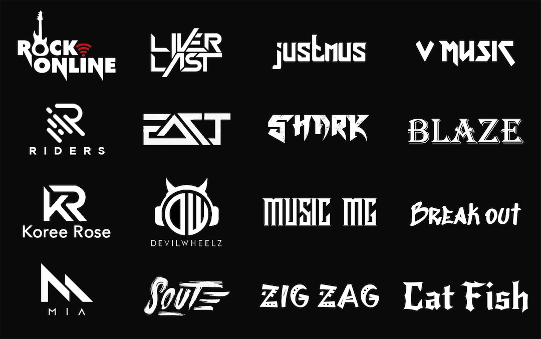 カスタムDJ、バンド、音楽のロゴをデザインします - Etsy 日本