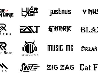 カスタムDJ、バンド、音楽のロゴをデザインします - Etsy 日本